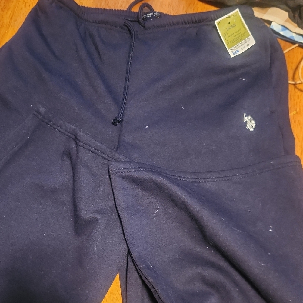 U.S. Polo Assn. Navy Fleece Sweatpants Size L